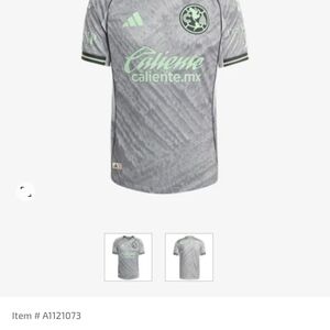 Adidas Gray and Green Men's Jersey